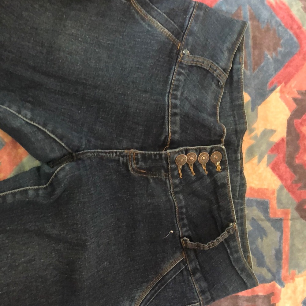 Dark blue jeans